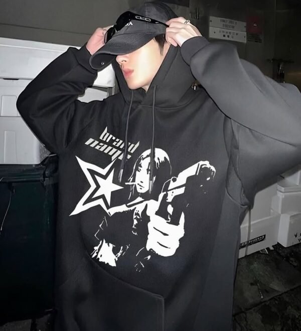 "Brand Name" Hoodie - Image 3