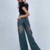 Retro Washed Baggy Jeans - Image 5