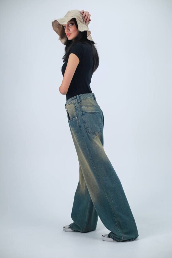 Retro Washed Baggy Jeans - Image 7