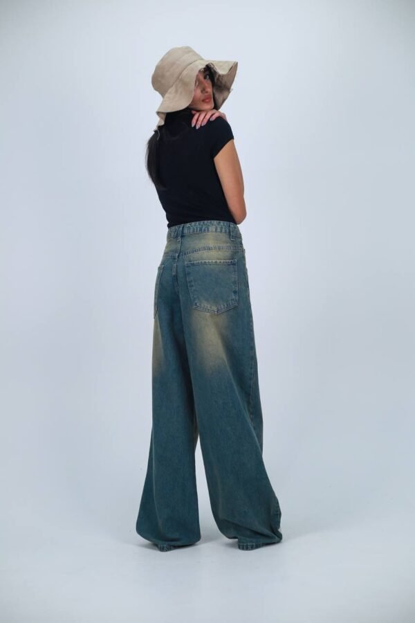 Retro Washed Baggy Jeans - Image 8