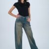 Retro Washed Baggy Jeans - Image 9