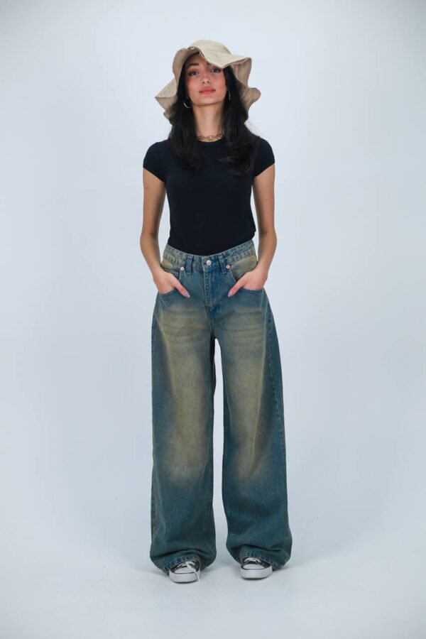 Retro Washed Baggy Jeans - Image 10