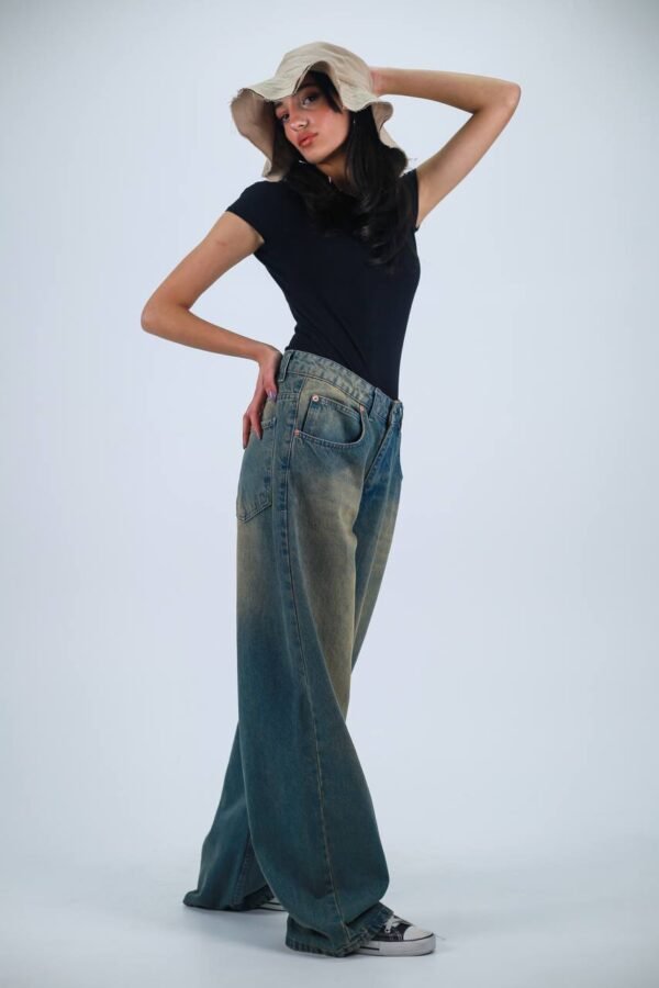 Retro Washed Baggy Jeans - Image 11