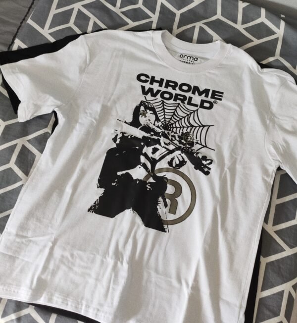 “Chrome World” T-shirt - Image 2