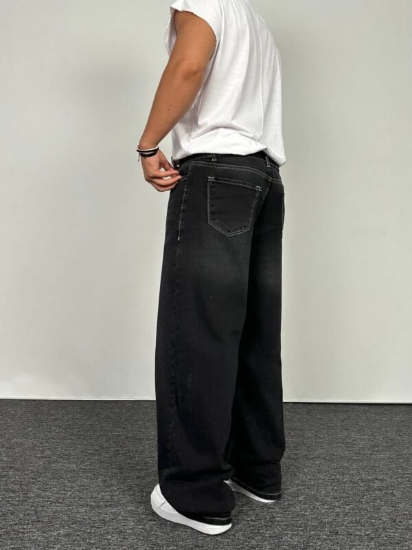 Black Baggy Jeans ( Men ) - Image 2