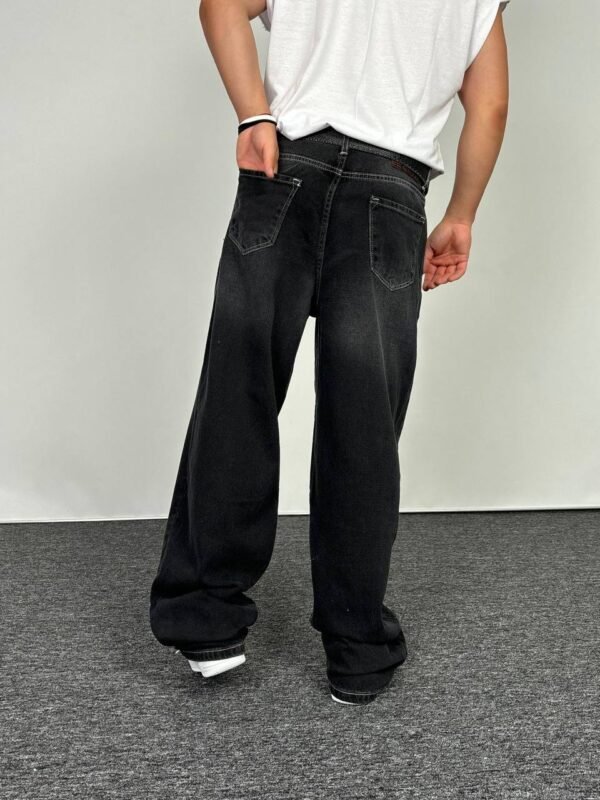 Black Baggy Jeans ( Men ) - Image 3