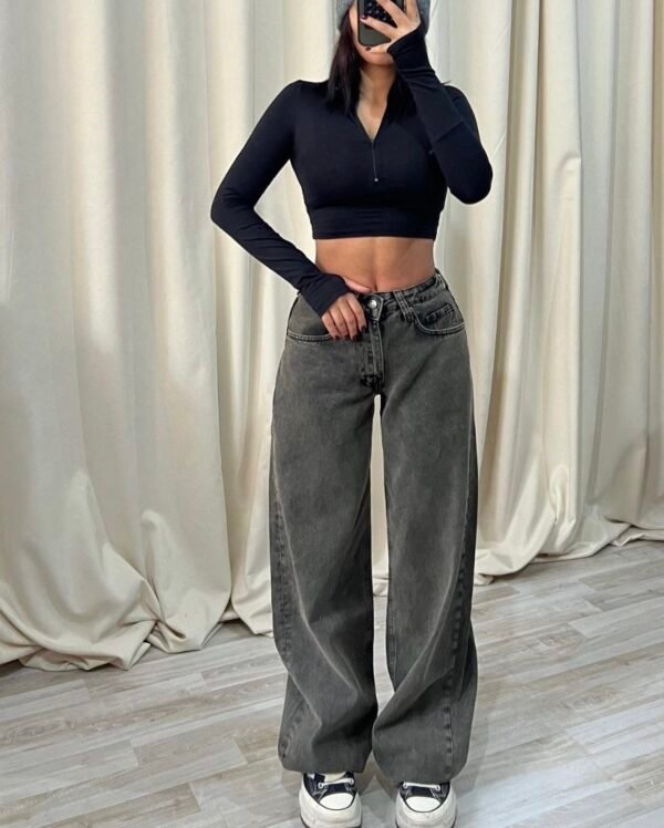 Grey Baggy Jeans - Image 2