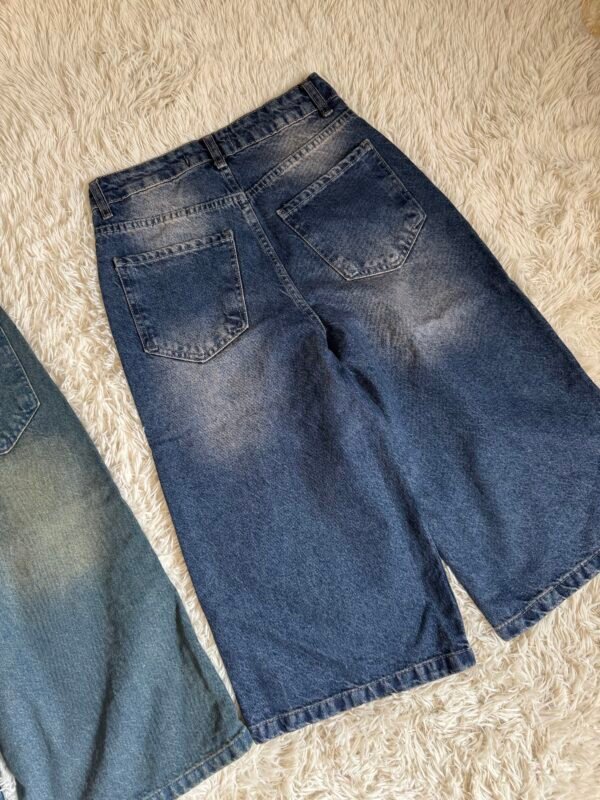 Dark Blue Baggy Jorts - Image 6