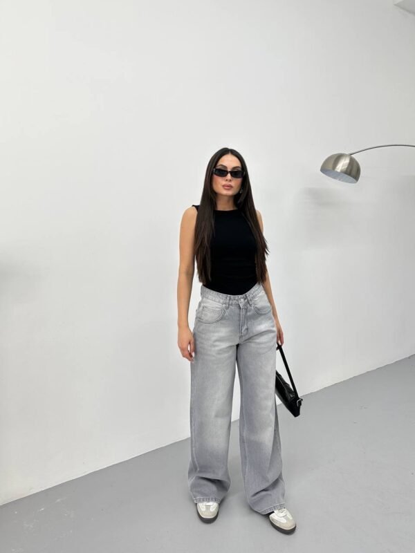 Grey Baggy Jeans - Image 6